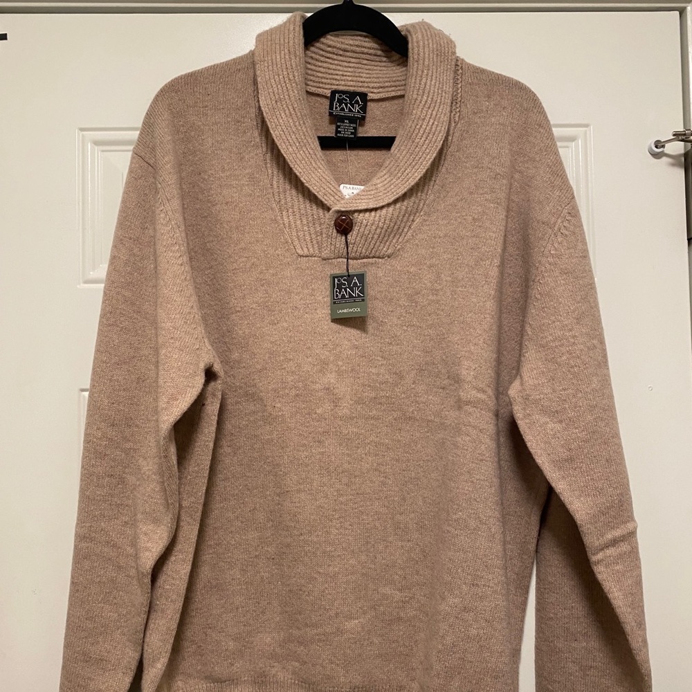 Jos A. Bank Oatmeal Sweater